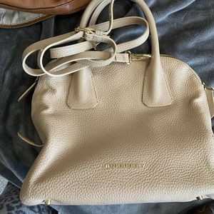 Cream Burberry bag
